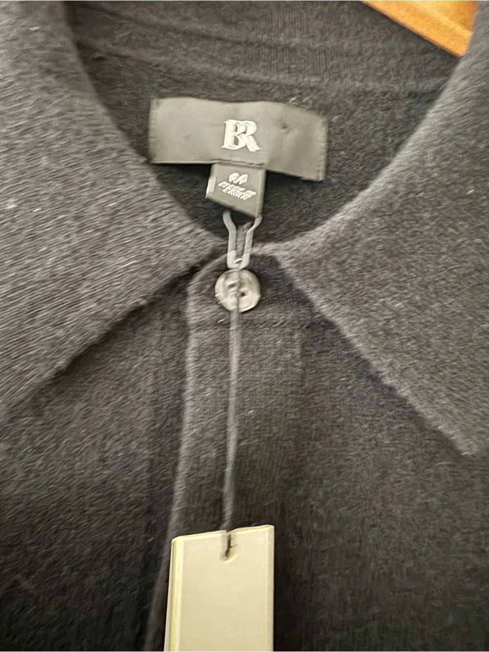 Banana Republic Black Collared Half-Zip Cardigan Sweater